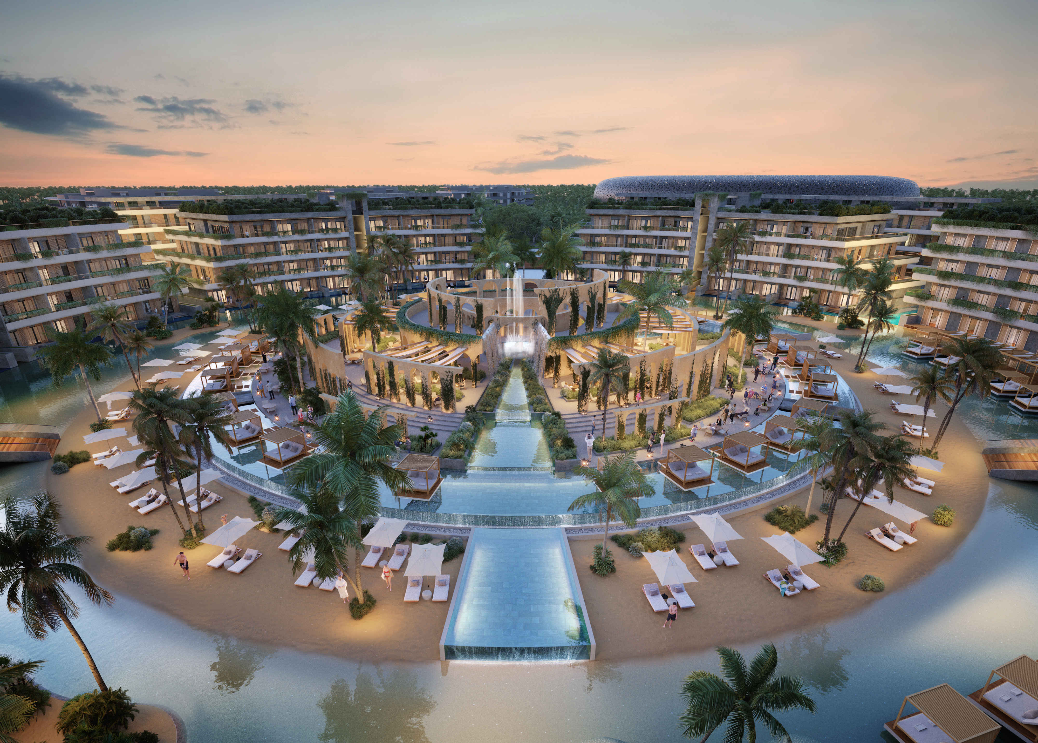 Vista de playa privada